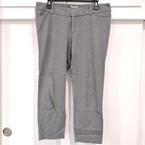 Merona Puxie ankle length skinny trouser pants business casual 10 grey heather